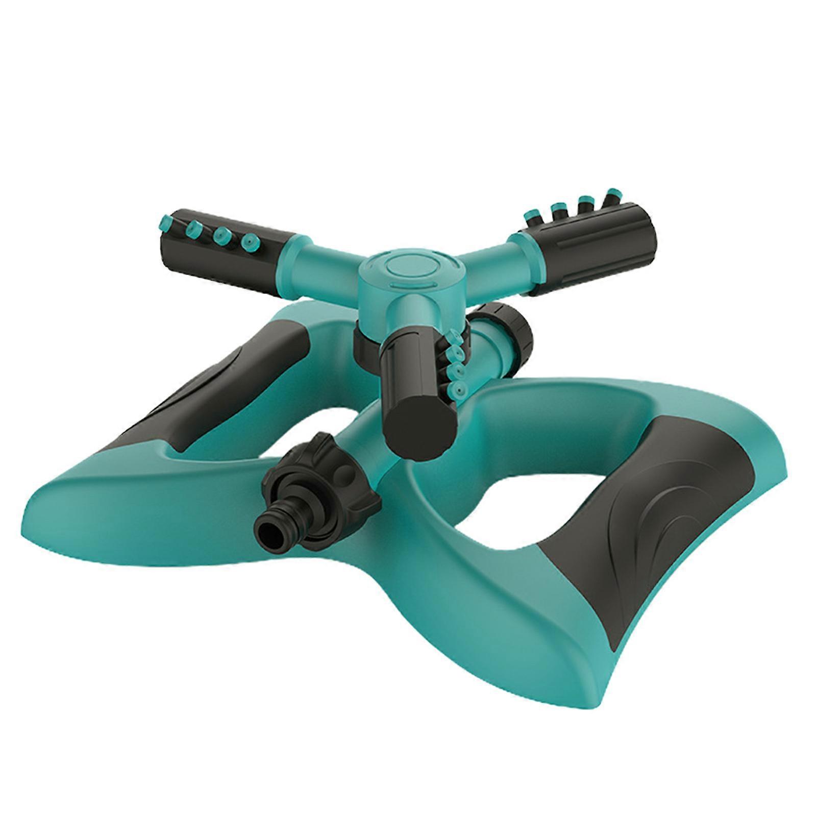 1/2Pcs Lawn Sprinkler Leakproof 3 Arm Design 360-Degree Rotatable Irrigation System Universal Simple Installation Adjustable Water Sprinkler Jikaix