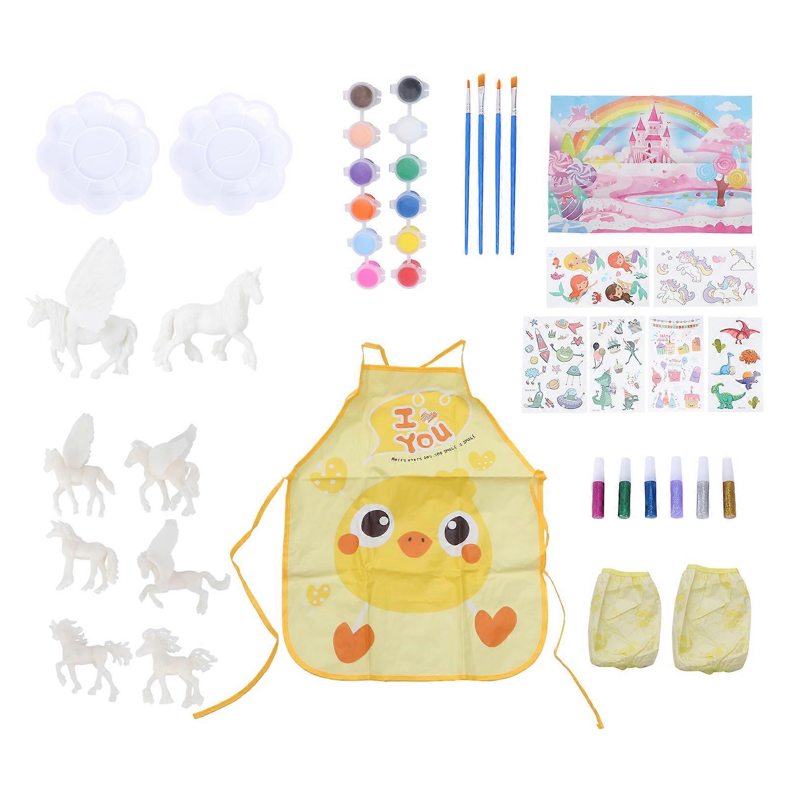 1セットの創造的なDIYおもちゃモデル絵画セット子供描画キット絵画玩具