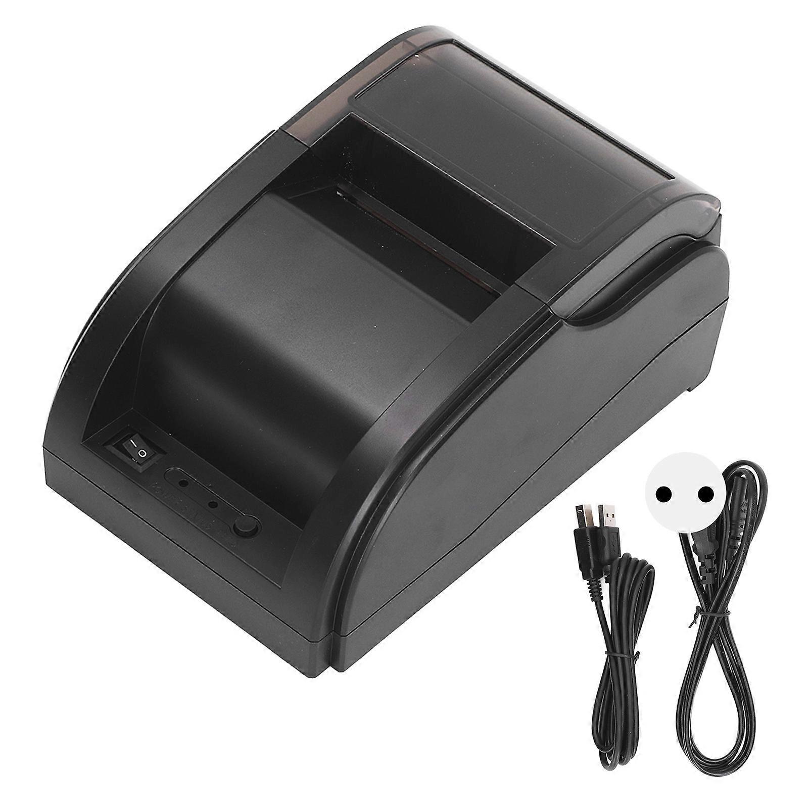 Restaurant POS Thermal Printer Automatic Cutting Bluetooth USB Thermal Receipt Printer 6080mm/s EU Plug 100240V