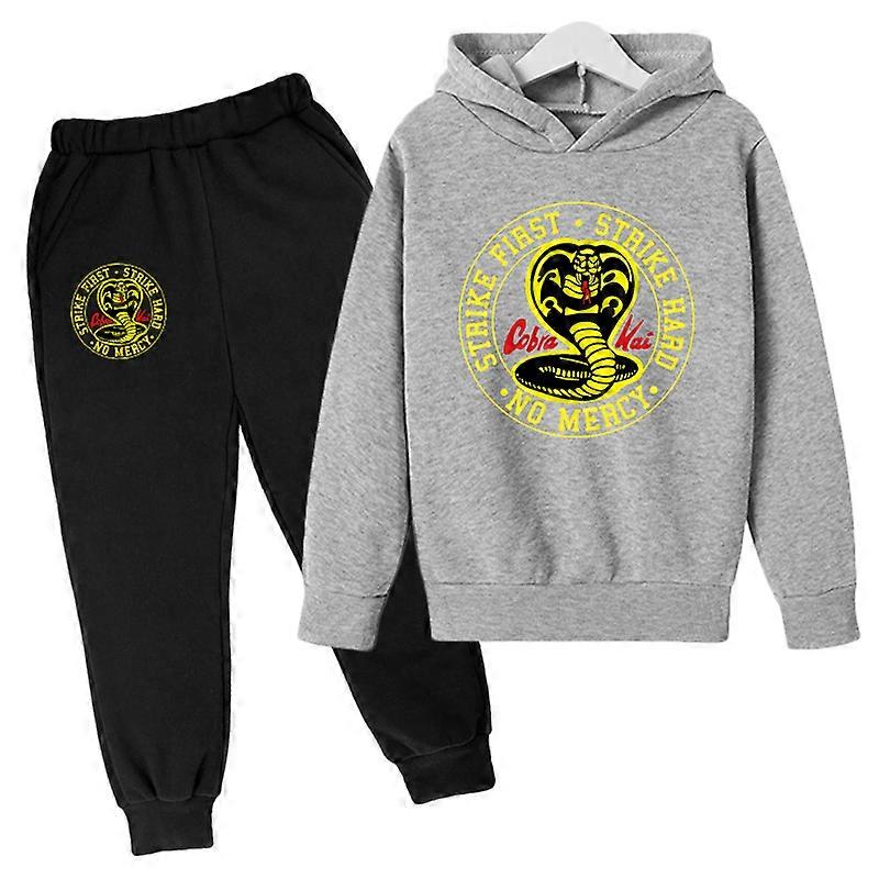 Printemps Automne Garçons Casual Cobra Kai Imprimer À Manches