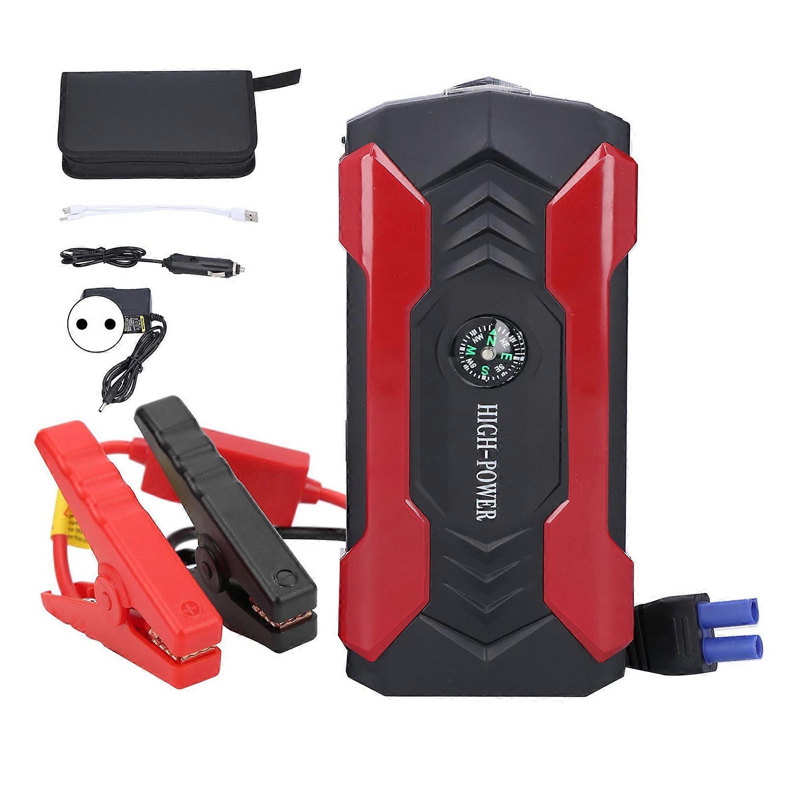 Car Jump Starter 20000mAh 4USB Output Portable for 12V Motorcycles Vans ATVs PickupsEU Plug 220V