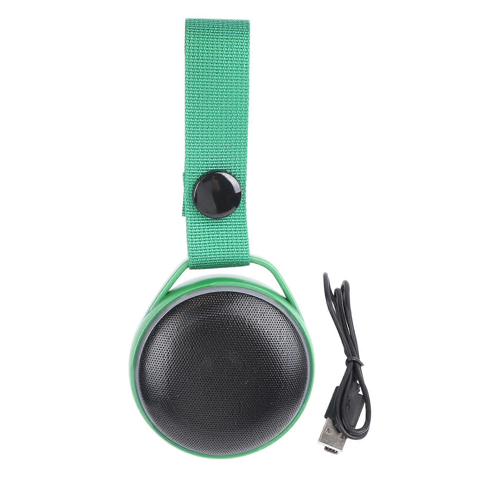 Bluetooth Speaker Green Portable Round Strap Speaker Small Portable Wireless Mini Speaker