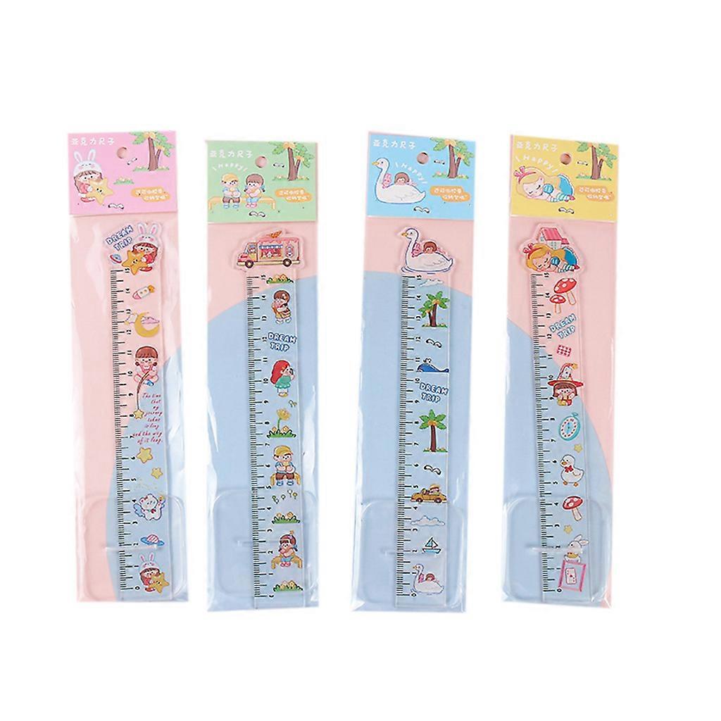 Cute Multifunctional Ruler Bookmark Study Drawing Tool School Stationery Gift