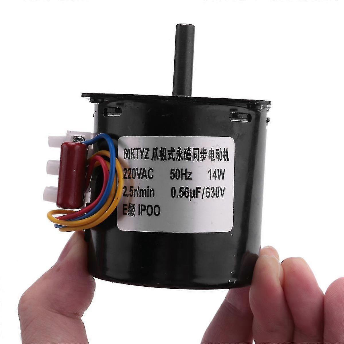 220 V Wechselstrom-Synchrongetriebemotor 60 ktyz 60-ktyz-Permanentmagnet-Synchrongetriebemotor 220 V 2,5 U/min