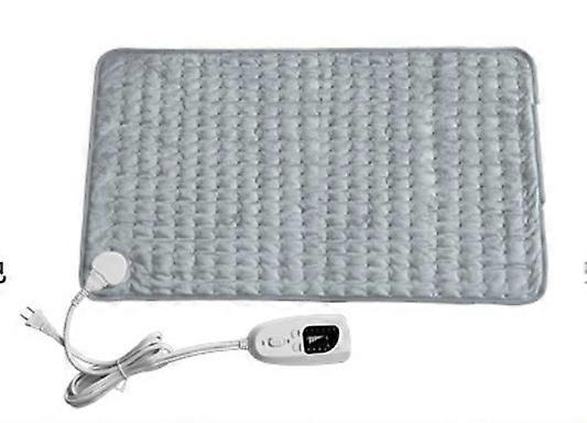 Heating pad with automatic switch-off function 60 * 30 cm with 6 temperature levels and time settings gray