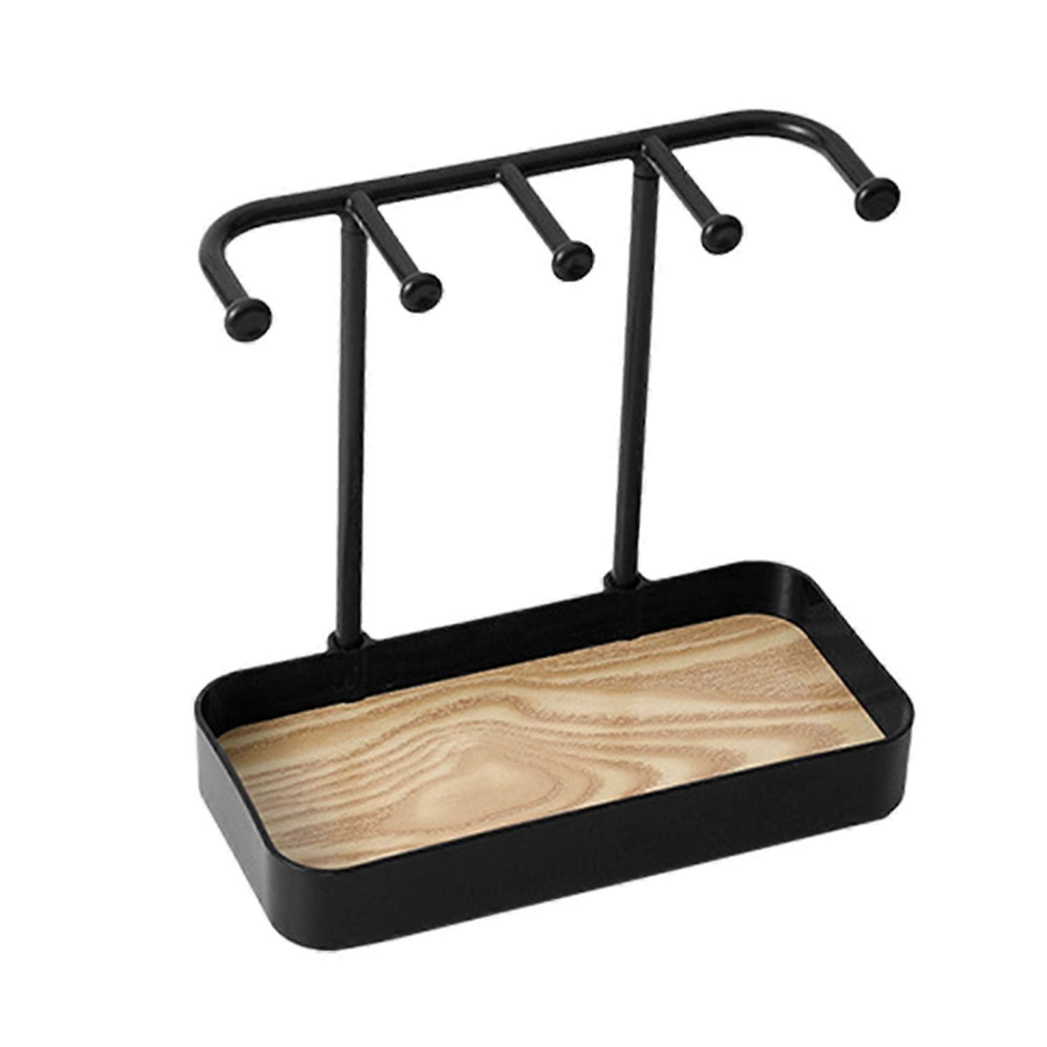 Desktop Jewelry Rack Αποσπώμενο Κοσμήματα Display Stand Tray Πρακτικά σκουλαρίκια Κολιέ Δαχτυλίδια
