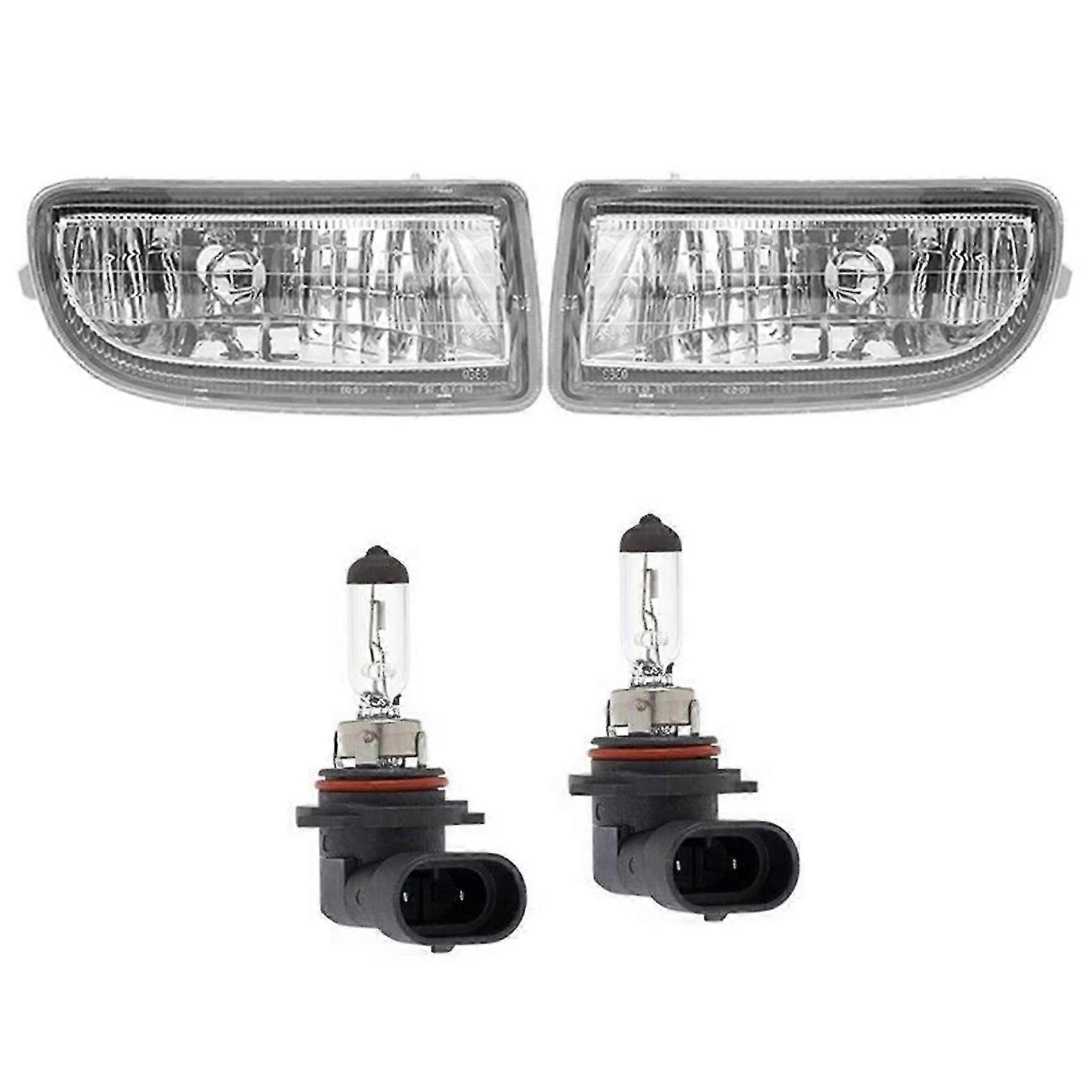 1Pair Front Fog Lights Halogen Lamp for Land Cruiser LC100 FJ100 1998-2007 Bumper Foglights Driving