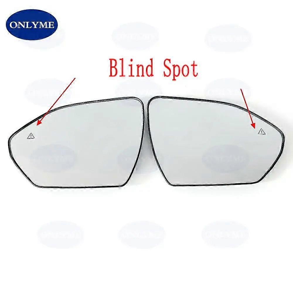 CompatibleCar Heated Convex Mirror Glass With Blind Spot Warning Light For HYUNDAI Ix35 / TUCSON 2021 2022 2023