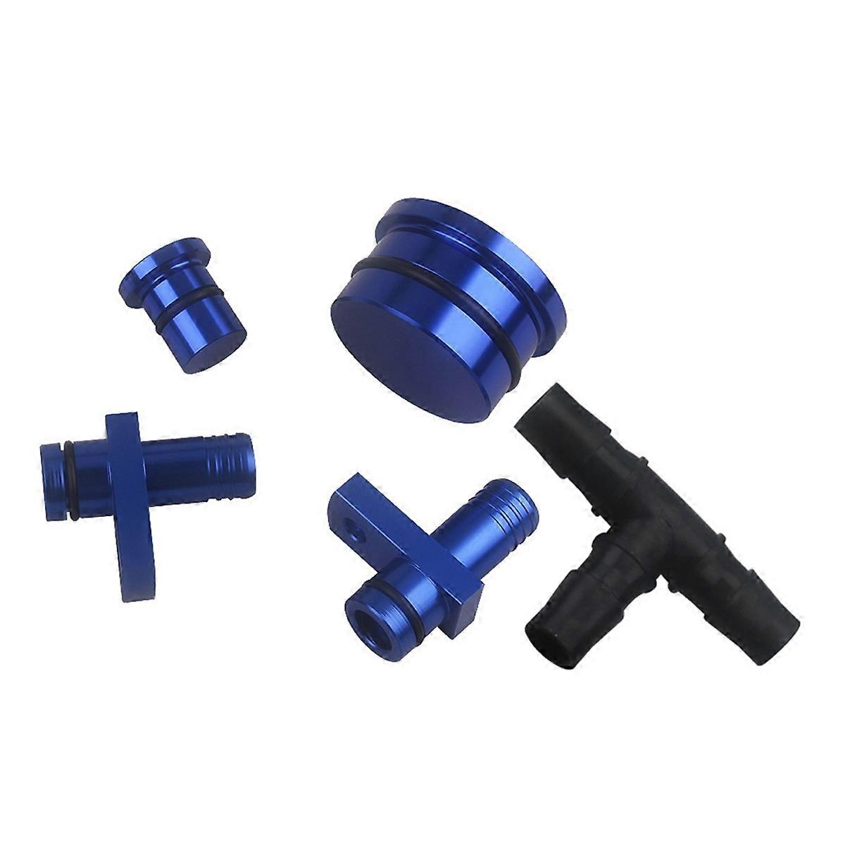 PCV Reroute & Resonator Kit for 2004-2010 6.6L Blue