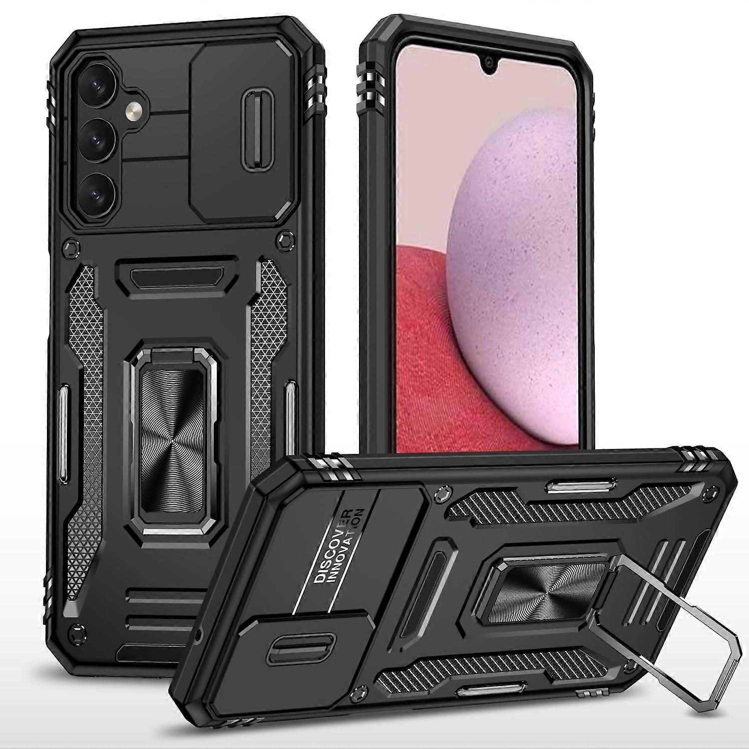 For Samsung Galaxy A05s Magnet Ring Sliding Camera Cover Phone Case