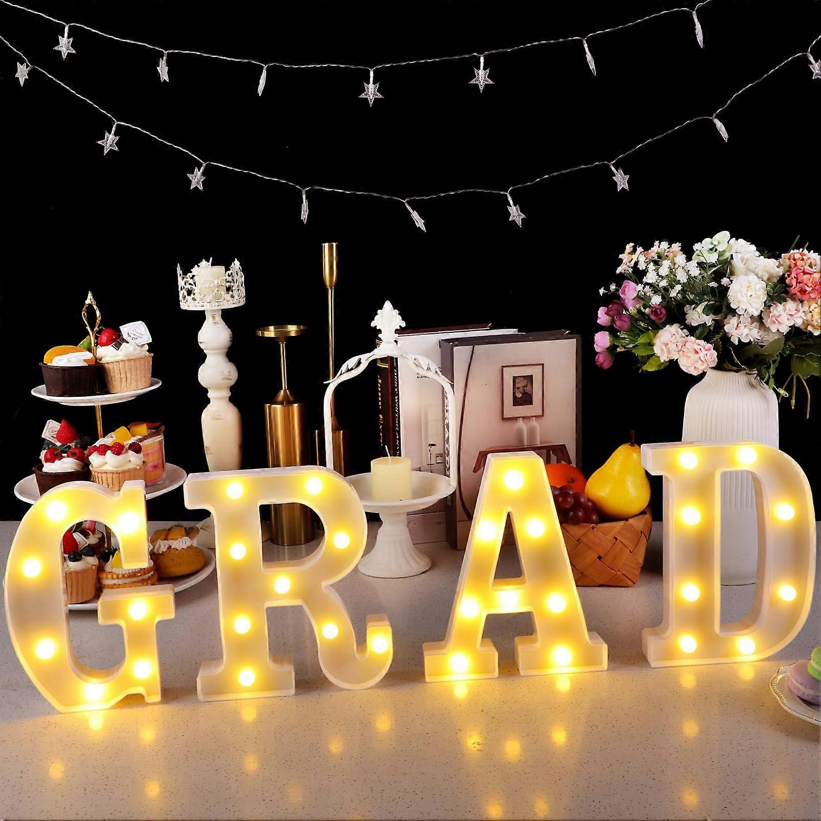 2025 Grad Light Up Letters Class of 2025 Grad LED Letters Signs ...