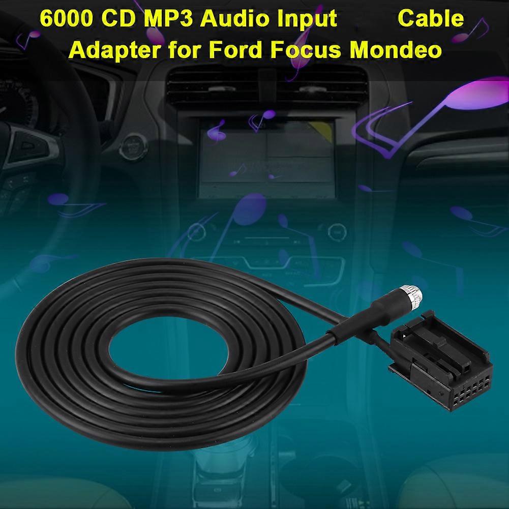 6000 CD MP3 o Input Aux Cable Adapter for Ford Focus Mondeo with Removal Keys