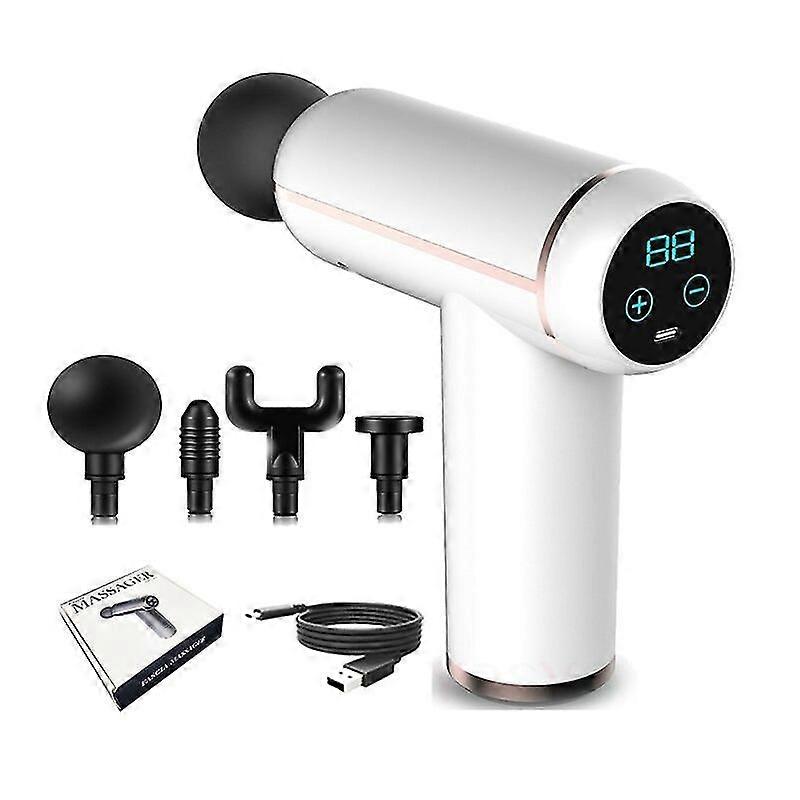 レディファッションマッスルマッサージガンミニ液晶32スピードファシアルガン#2