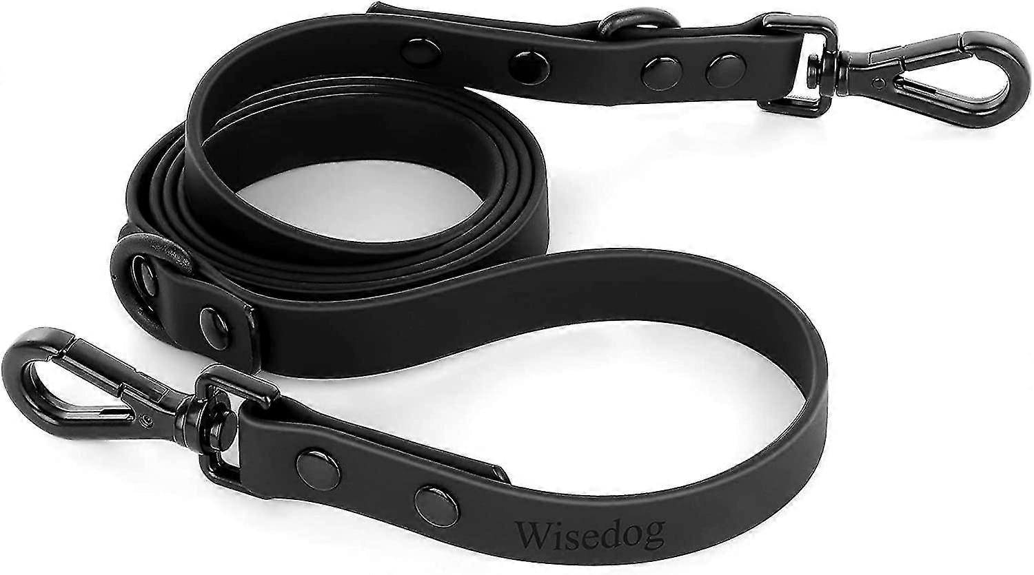 Waterproof Dog Leash: Standard Dog Leashes with 2 Hooks for Walking, Adjustable Lengths for Traffic Control Safety, Durable and Odor Proof, for Medium