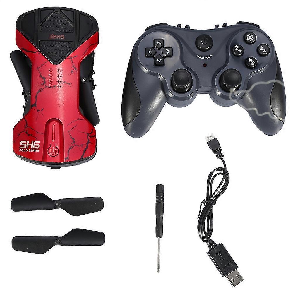 2.4GHz Remote Control Drone Altitude Hold One Key Return RC Quadcopter(Red without Camera)