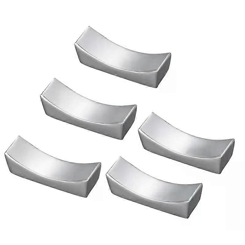 5 Pcs Stainless Steel Chopsticks Rest Holder Knife Rest Spoon Holder Fork Rack Tableware Stand Table Decorations Silver