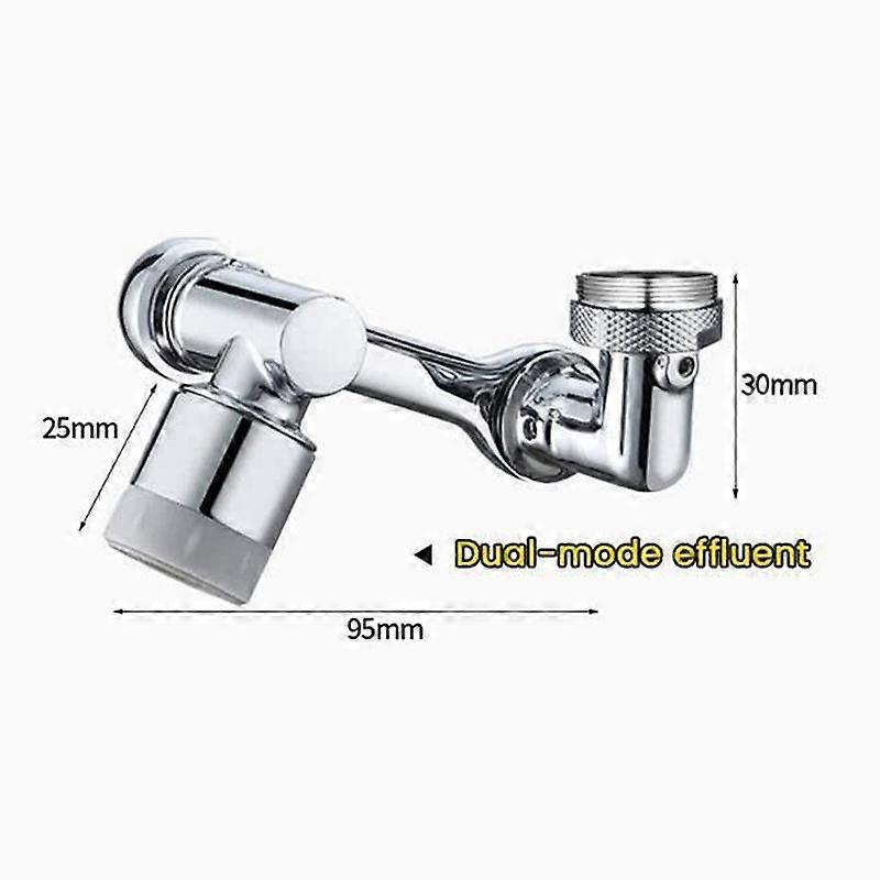 1080 Degree Rotatable Extension Faucet Sprayer Head Universal Bathroom Tap Extend Adapter Aerator 2 Spray Modes Faucet Extender HMKH YSXX