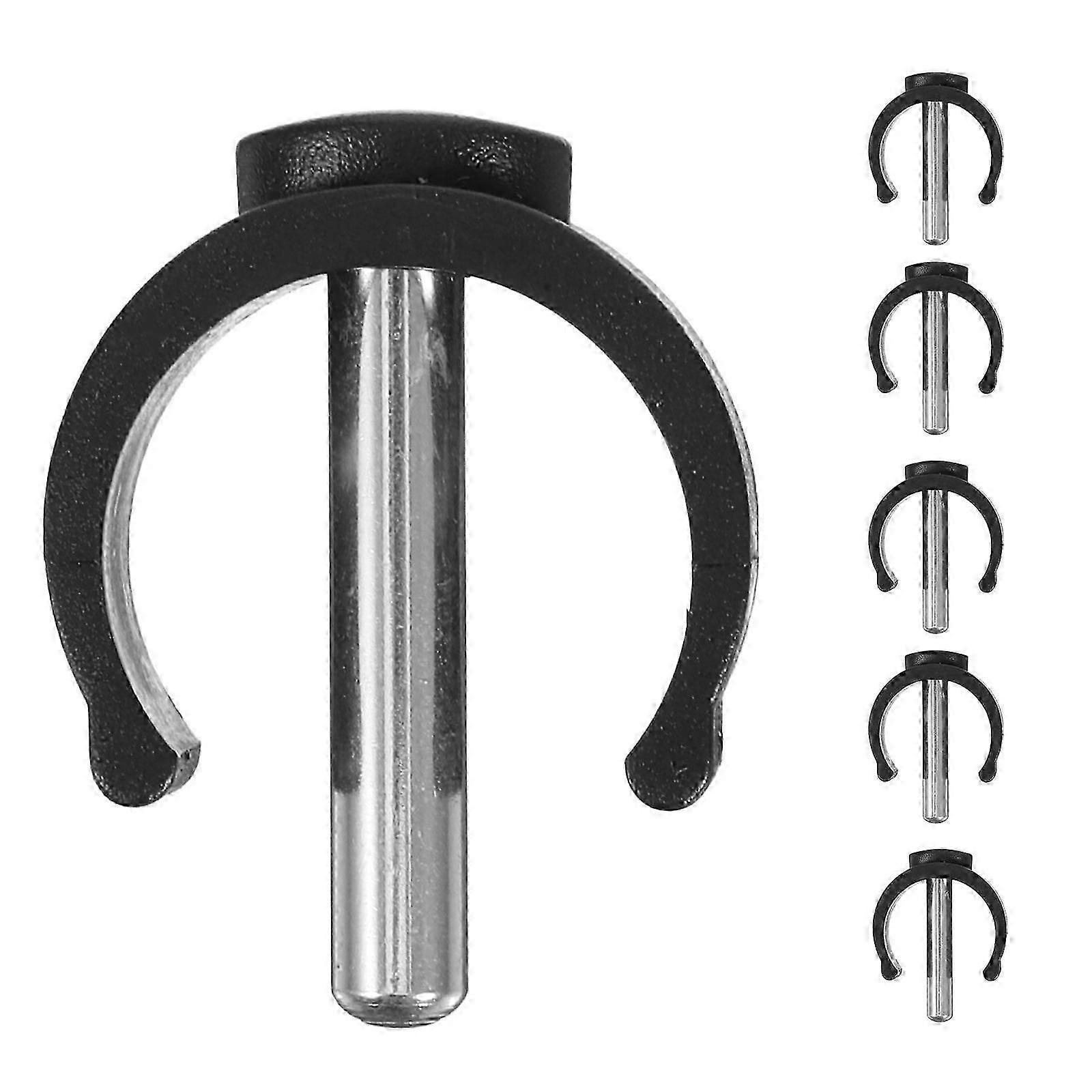 6pcs C Shape Clips Locking Replacement Crutches Handle Clamp Buckle Climbing Stick Pole Clips For Walker Crutches And Cane Accessories