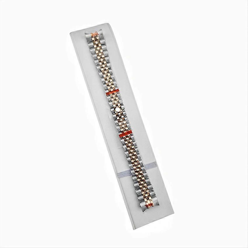 Watch Strap Watch Band Replacement for Seiko NH05-NH06 Movement (Silver Rose)
