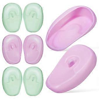 high quality4 Pairs Hairdressing Ear Covers, Silicone Hair Dye Ear Protectors, Reusable Ear Caps for Home Beauty Salon Hair Coloring Bathing