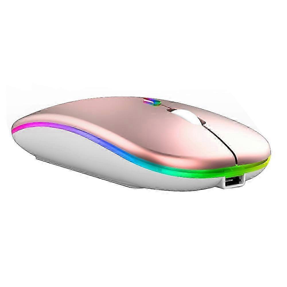 2.4G Wireless Bluetooth-compatible LED Mice USB Ergonomic Gaming Mouse for Laptop Computer