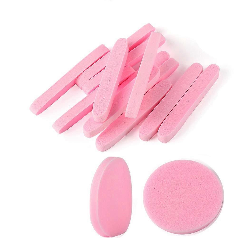 Facial Sponge, Professional Quality, Perfect For Liquid Foundation Application, Strong Water Absorption, Reusable, For Daily Cleansing. Pink, Set Of