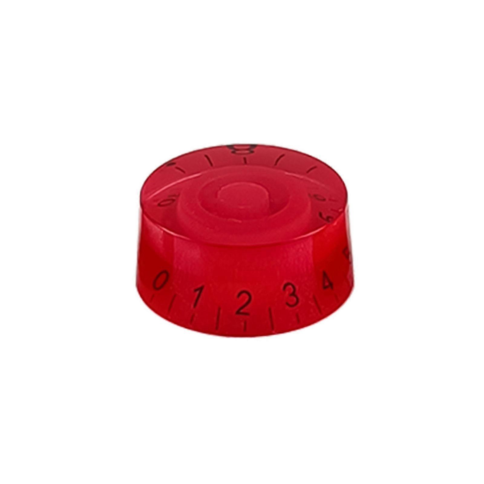 Jazzes Guitar Knobs Concentric Knobs Bass Effect Button Control Turning Knobs Bass Knobs Guitar Potentiometer Knobs  red black text