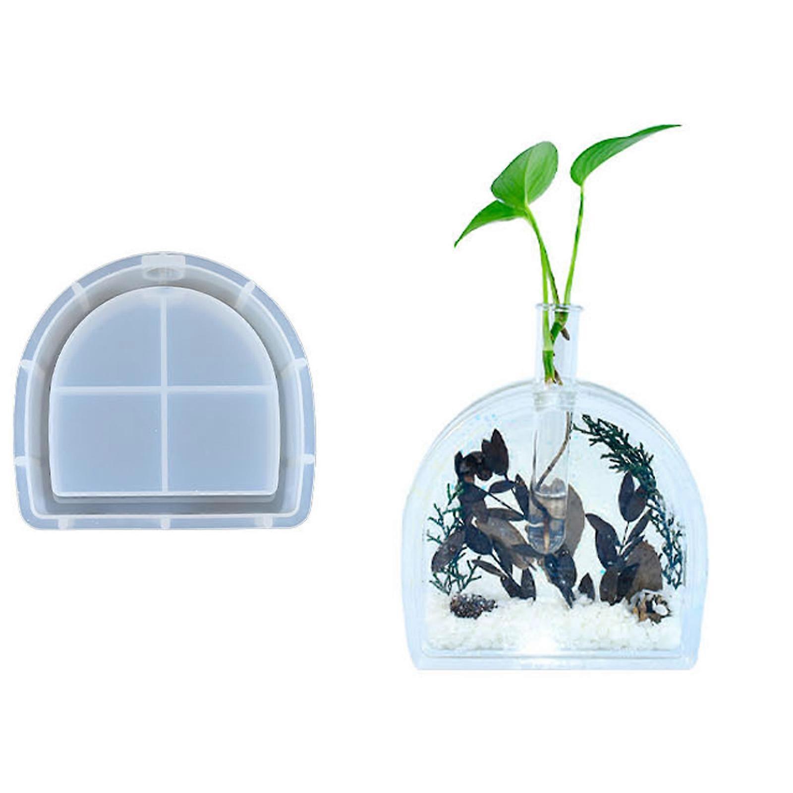 Creative Irregular Sand Flow Test Tube Vase Flexible Silicone Mold Fashion Accessory for Hydroponic Decoration