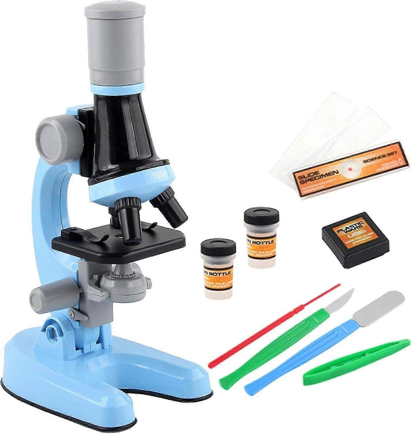 Science Microscope pour enfants Student, 100x / 400x / 1200x Microscopes composés Science Experiment Toy