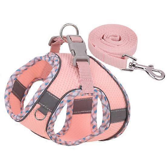 Dog Leash Reflective Walking Fastener Tape Escape Proof Puppy Chest Strap Pet Accessories