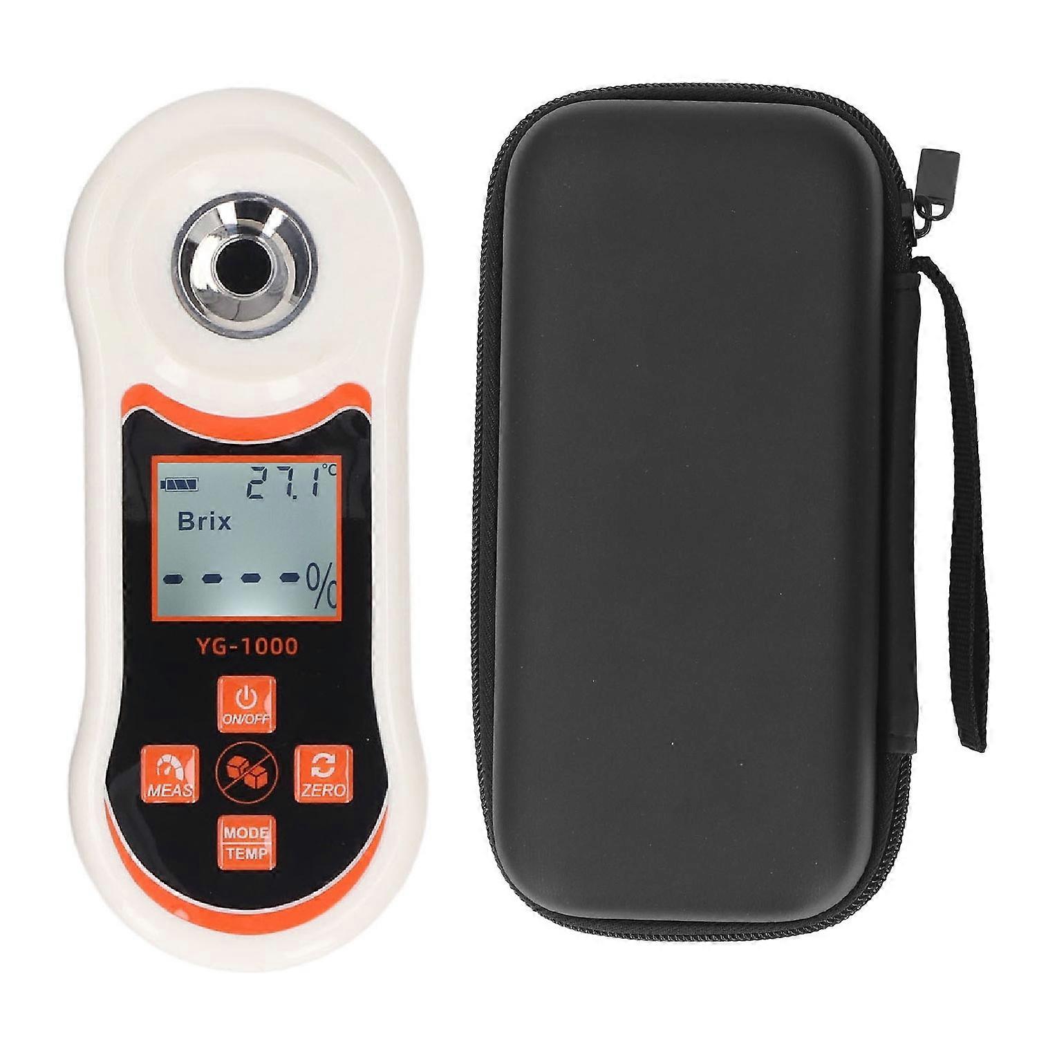 Digital Sugar Refractometer 0 to 60% Sugar Content Measurement Portable Sugar Meter for Fruit Vegeta