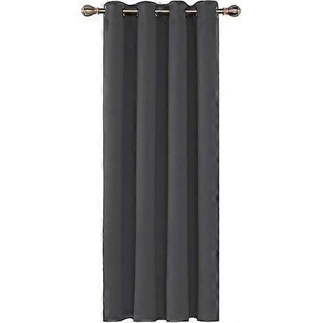 Elegant Modern Eyelet Design Blackout Curtains, 140x240 CM, High Quality Material Ensuring Light Blocking And Thermal Insulation For Dark Grey Window
