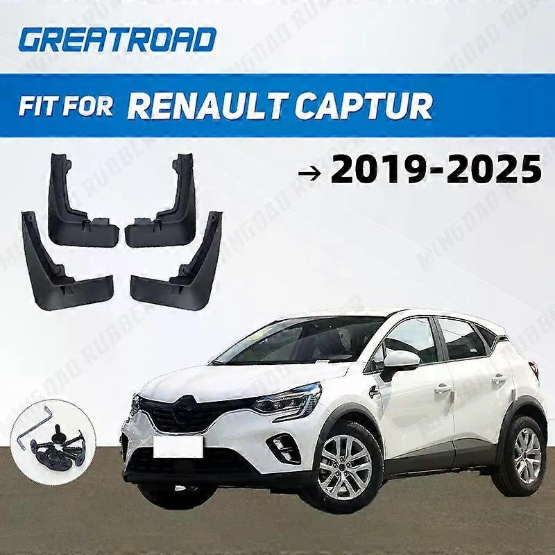 För Renault Captur 2019-2025 2020 2021 2022 2023 2024 Stänkskärmar Stänkskydd Stänkskärmar Stänkskydd bil Tillbehör