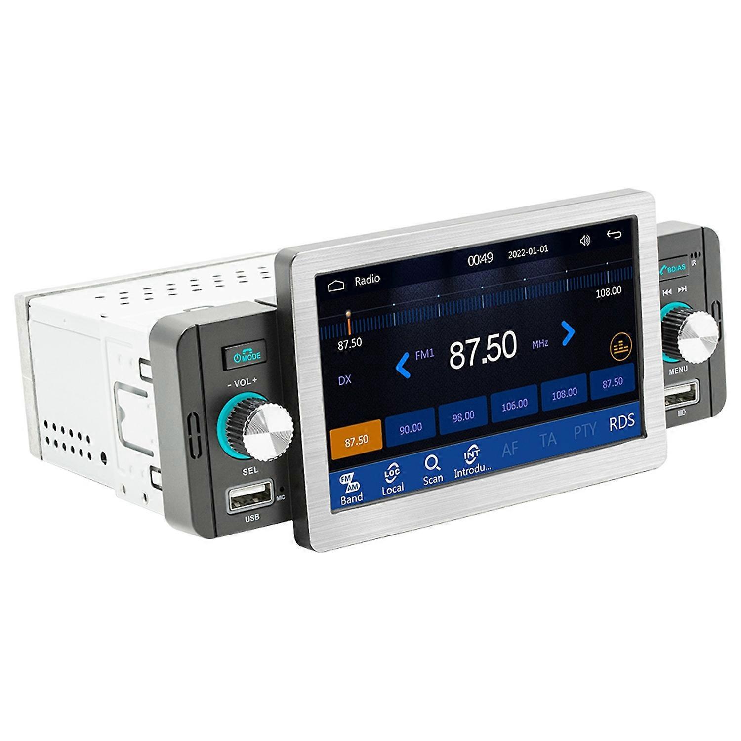5 Inch Car Stereo MP5 Player Single Din BT RDS FM Radio Receiver with Wireless Carplay Android Auto