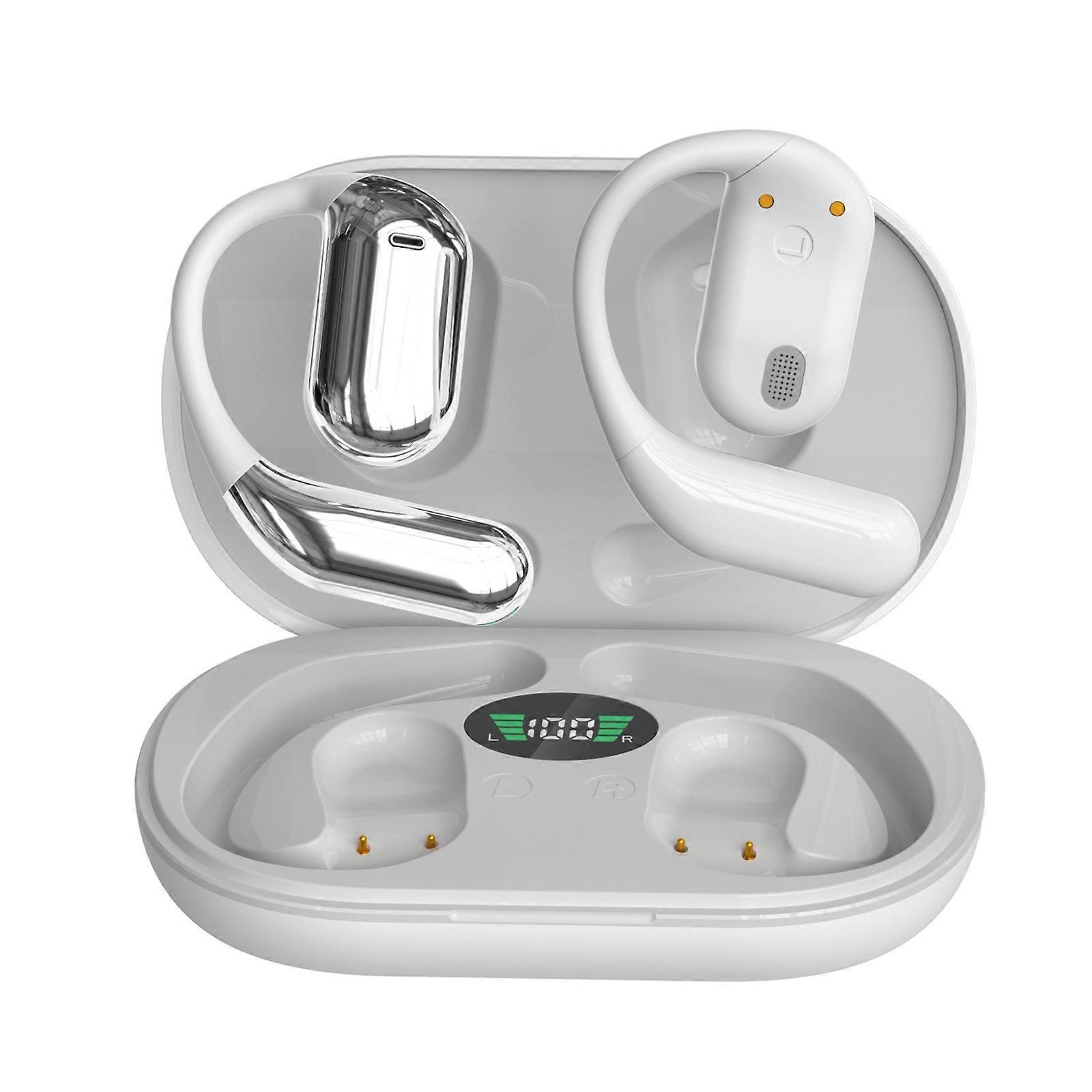 Bluetooth 5.3 Non In Ear Hanging Ear Power Display Directional Sound Call Noise Reduction Wireless Earphones PUW1128