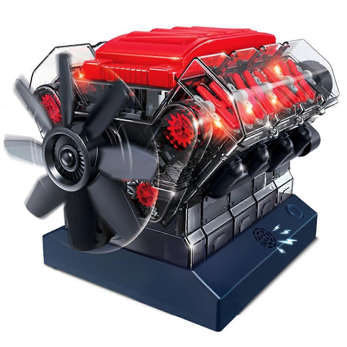 DIY V8 Engine Model Assembly Kit Eight Cylinder Engine Model Building