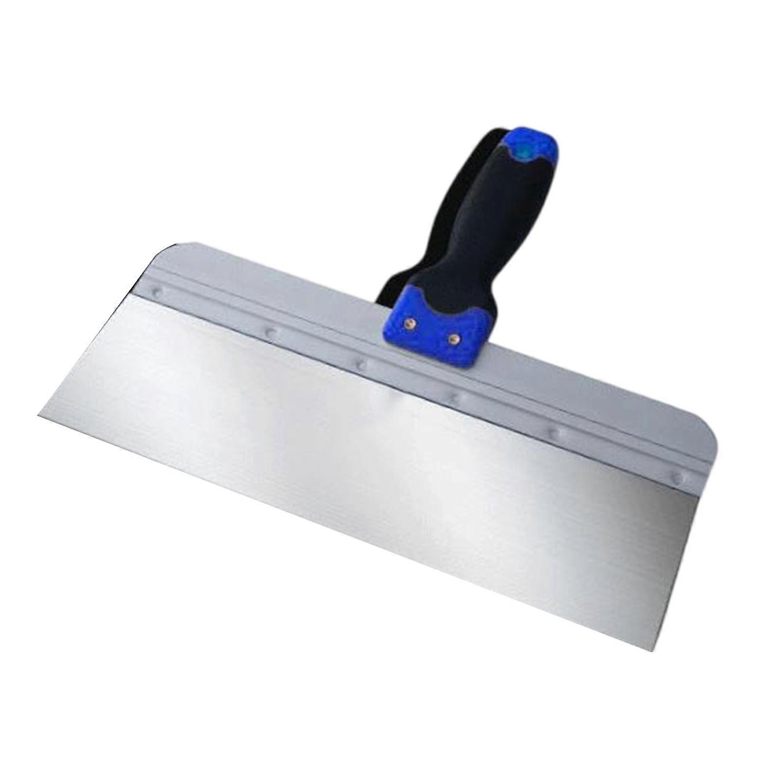 Espátula de Reboco com Lâmina de Aço Inoxidável Ferramenta de Skimming de Cabo T Ergonômico para Alisamento e Nivelamento de Superfícies 14 polegadas