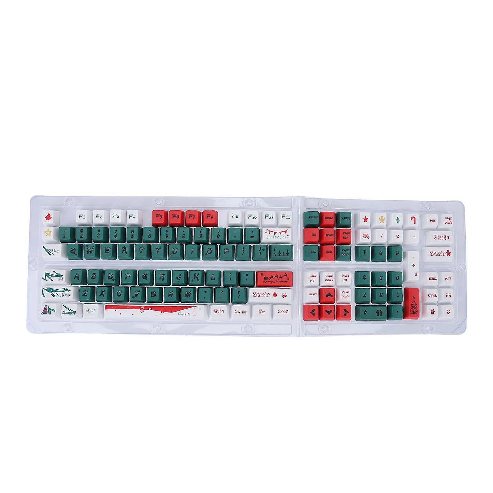 123-Key OEM Height PBT Keycaps Forest Theme Dye Sublimation Set