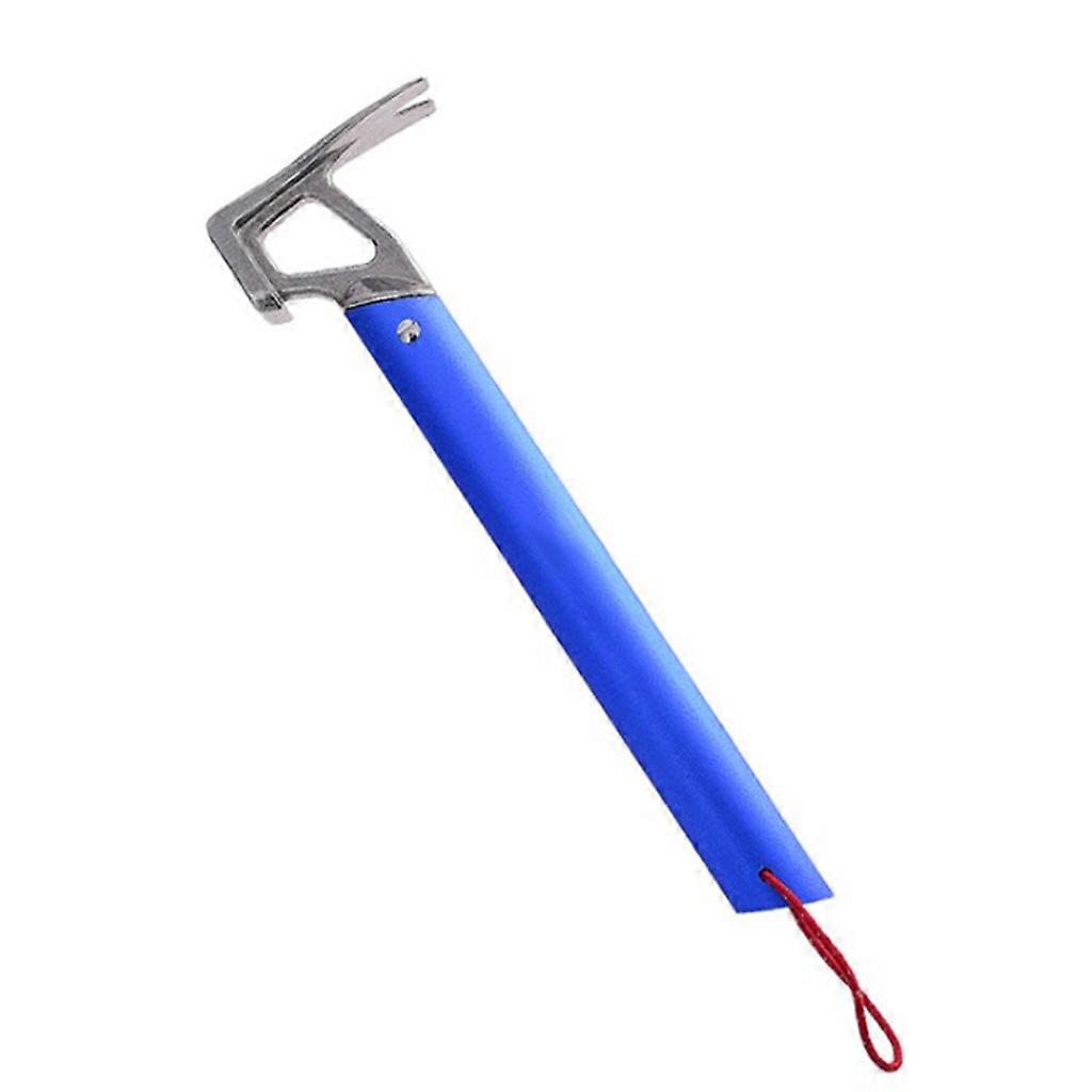 Multifunctional Stainless Steel Stakes Nail Puller with High Quality Aluminum Alloy Handle Protect Yourself in the Wild  blue