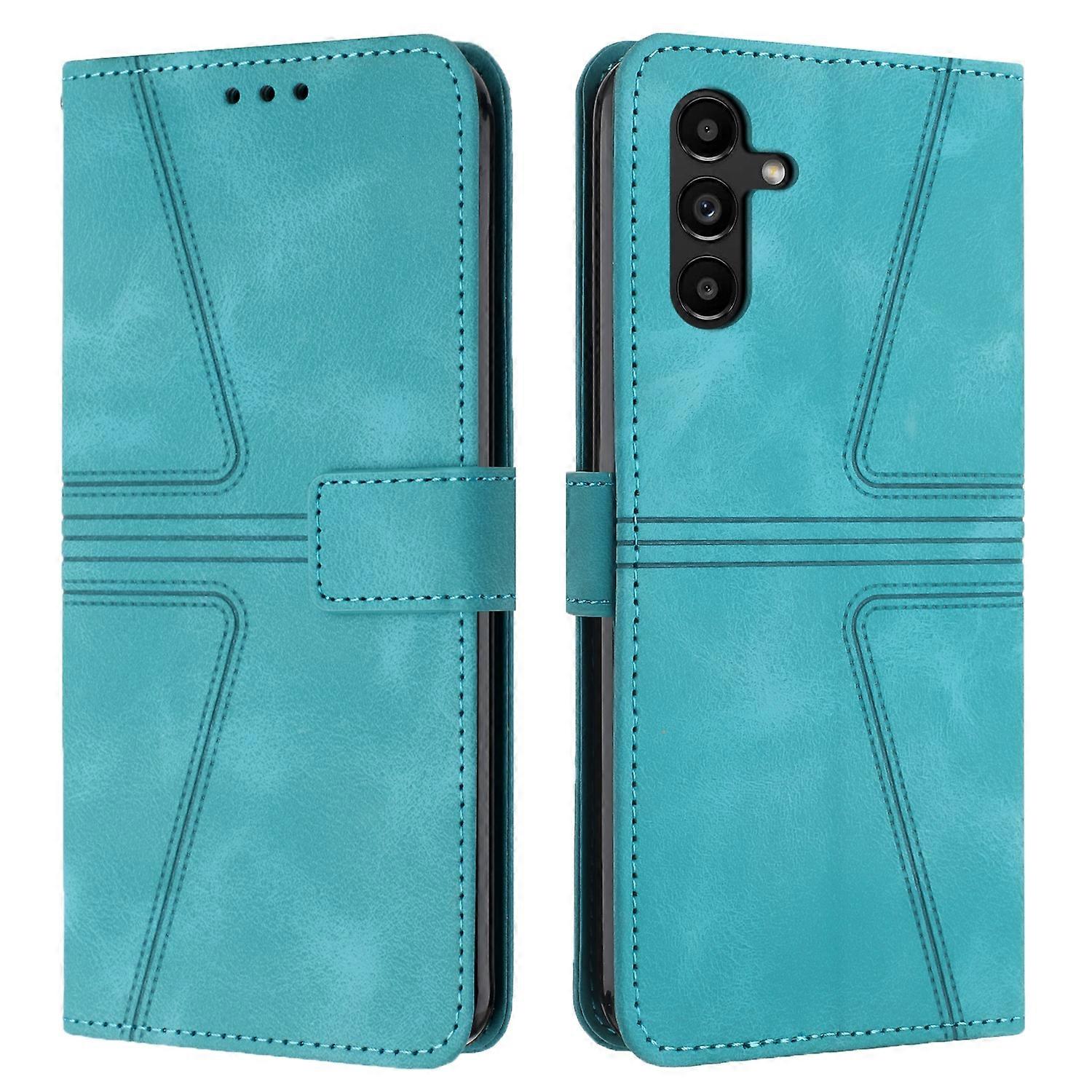 Triangle Solid Color Leather Phone Case