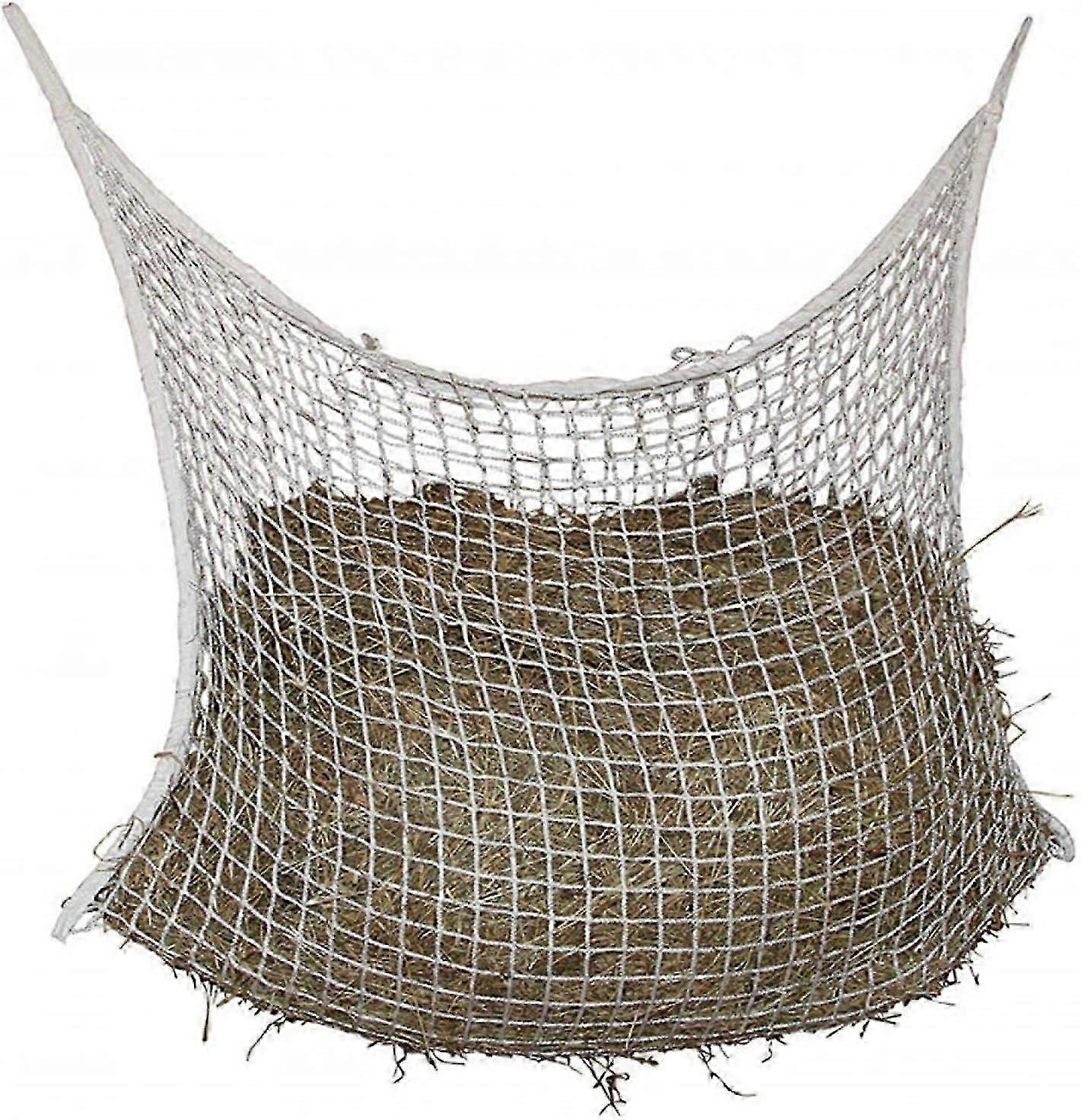 Nylon braided hay net for all-day use, slow feeding, horses, sheep - Size: 120 x 90 cm