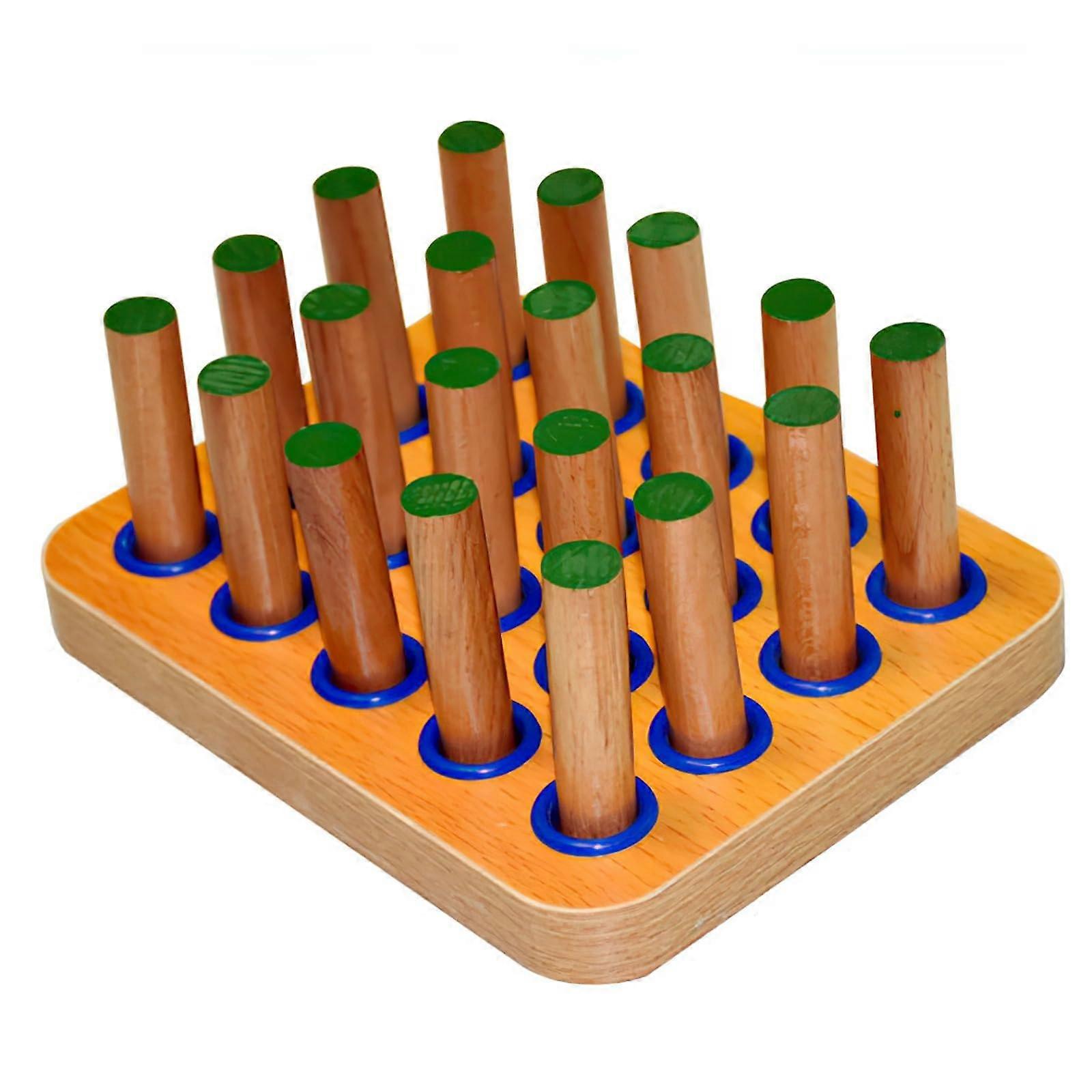 20 Pegs Wooden Finger Board for Stroke Therapy and Rehabilitation