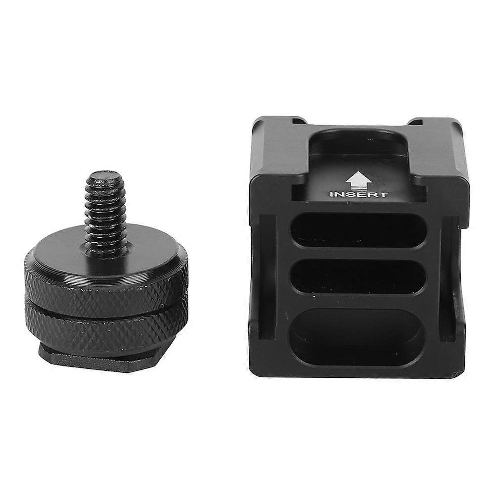 PULUZ Rotatable Ball Head Hot Shoe Adapter - Aluminum Mount for DSLR Microphone & Light