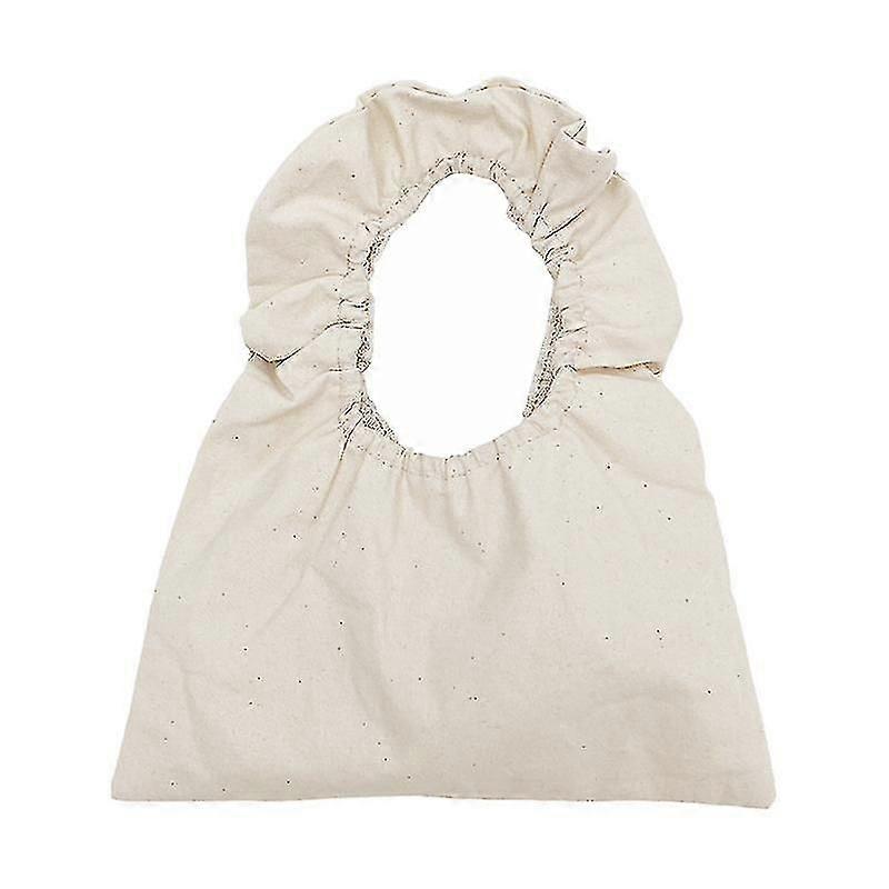 Ruffled canvas bag