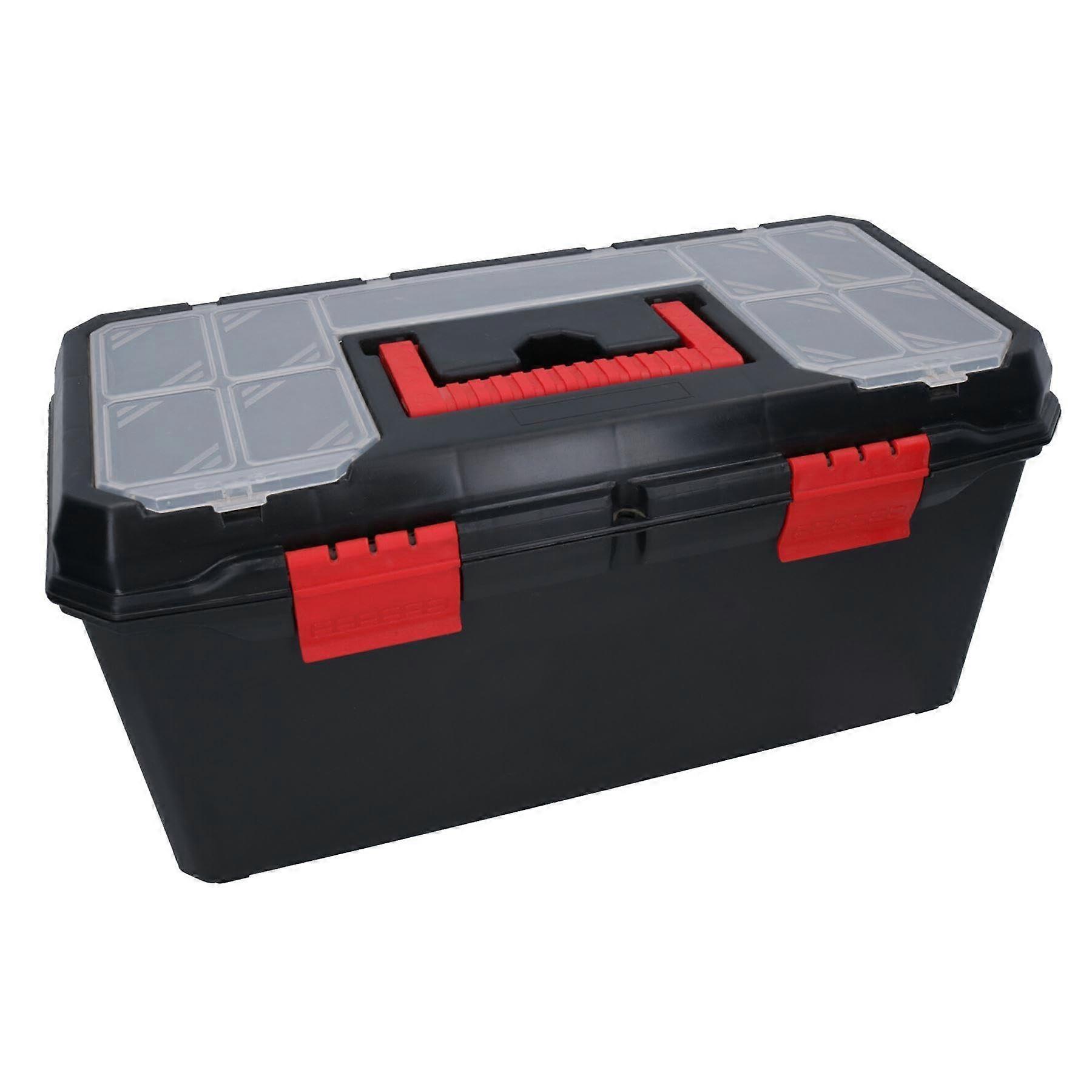 16' Maestro Toolbox with Handle | Plastic Holdall DIY Storage Box TE194 | Durable Organizer for Tools and Supplies