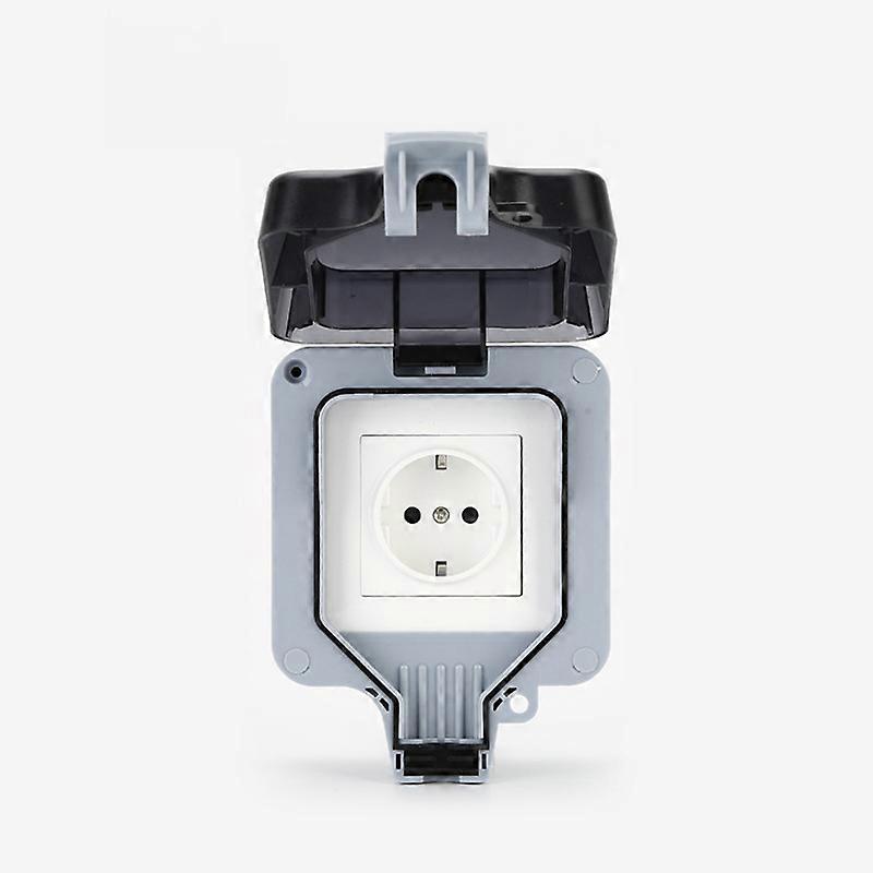 Outdoor Socket, Single, Wall Mounted, High Quality PC Material