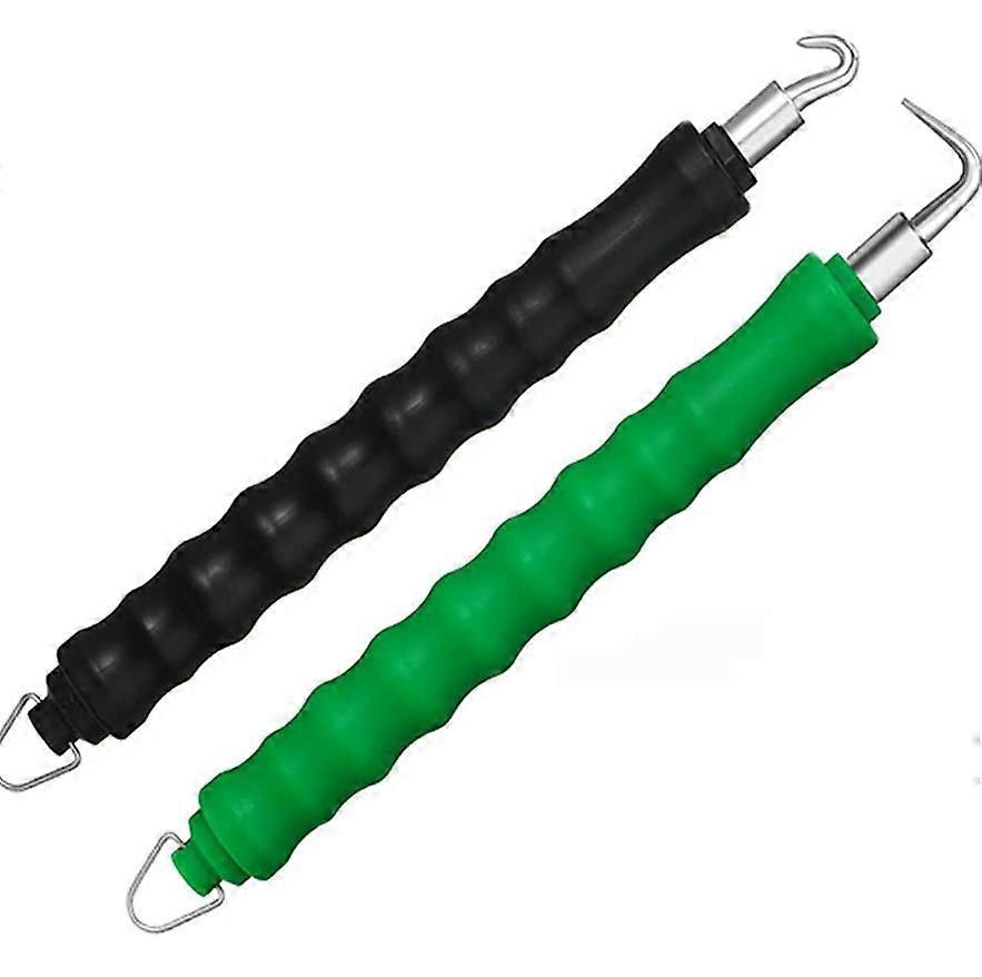 30cm 2 Pack Rebar Wire Twister Hook, 2 Pack Automatic, Semi-Automatic Twister with Soft Handle for Rebar Wire, Metal Wire and Concrete