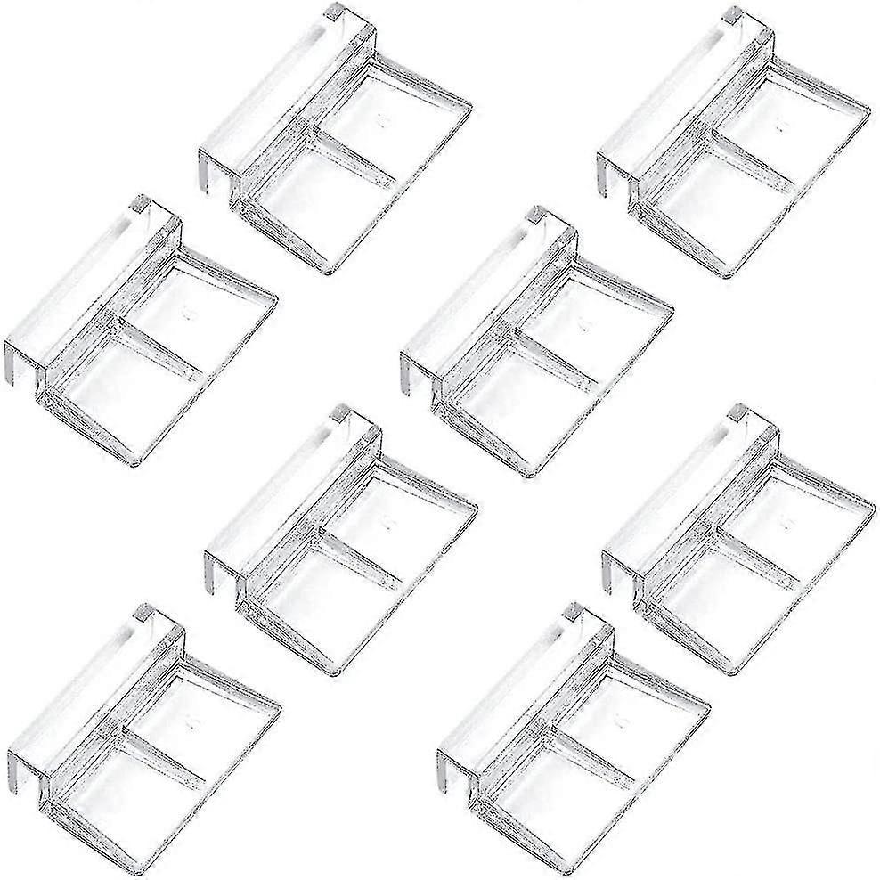 حوض السمك غطاء مقاطع الأسماك خزان البلاستيك مقاطع حوض السمك غطاء حامل مقطع، واضح، 8 قطع