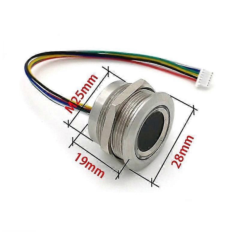 R503 Circular Round RGB Ring Indicator LED Control DC3.3V MX1.0-6Pin Capacitive Fingerprint Module