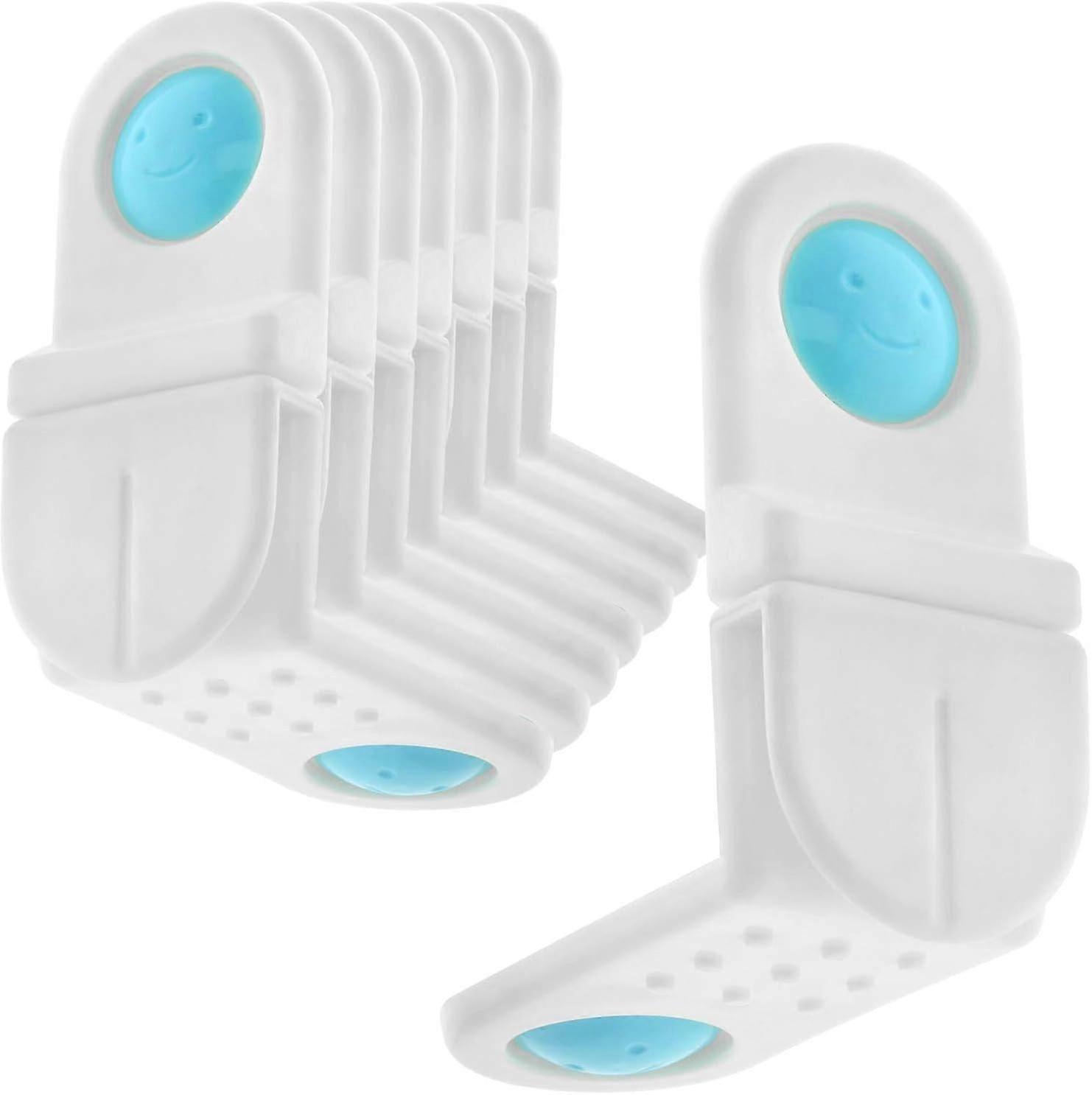 90 Degree Glue-On Safety Cabinet Lock with Child Lock Easy to Install and Secure for Babies and Toddlers